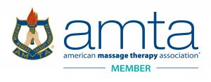 a logo that says AMTA American Massage Therapy Association Member